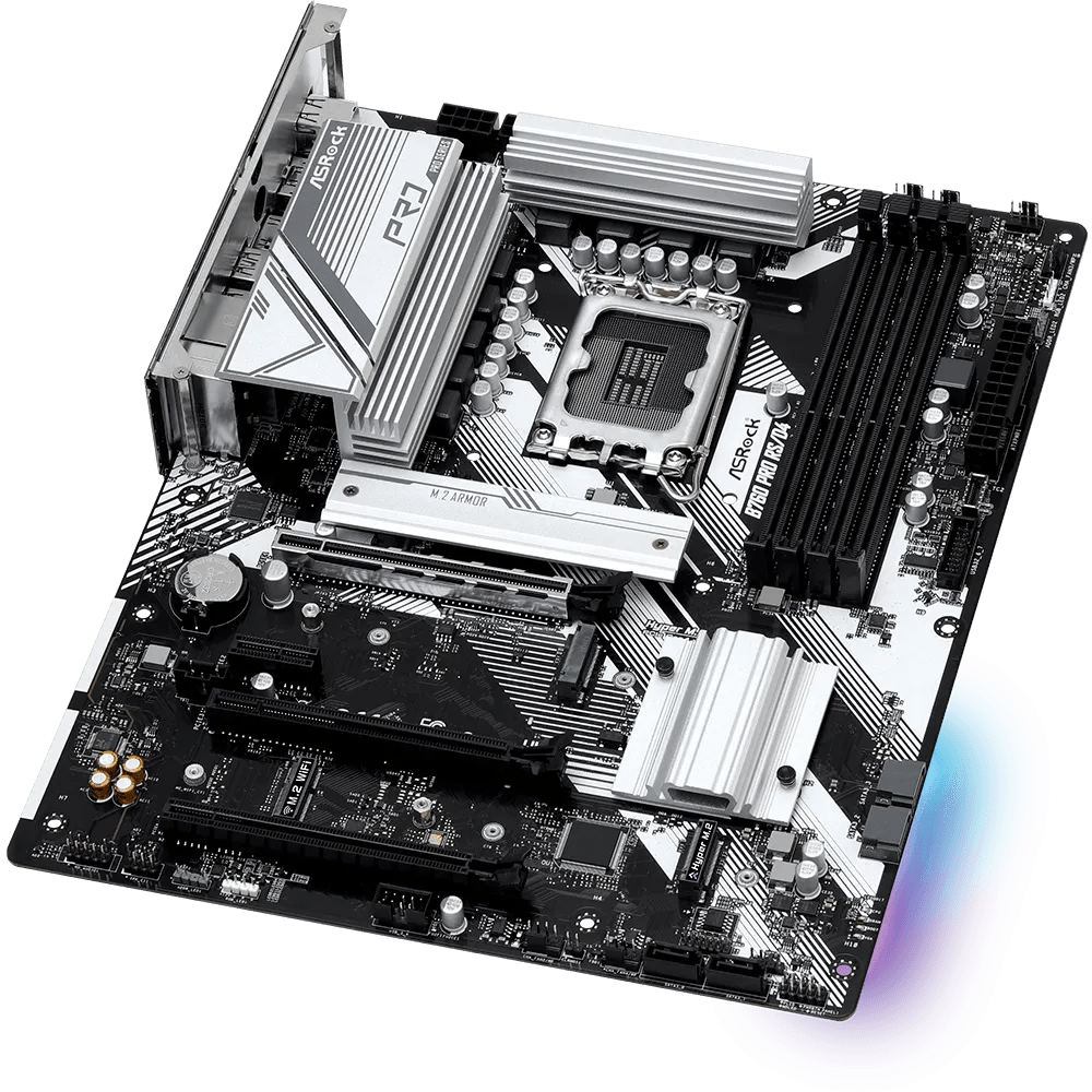 ASRock B760 Pro RS/D4 700 Series Intel Motherboard | 90 - MXBL80 - A0UAYZ | - Vektra Computers LLC ASRock B760 Pro RS/D4 700 Series Intel Motherboard | 90 - MXBL80 - A0UAYZ | - Vektra Computers LLC